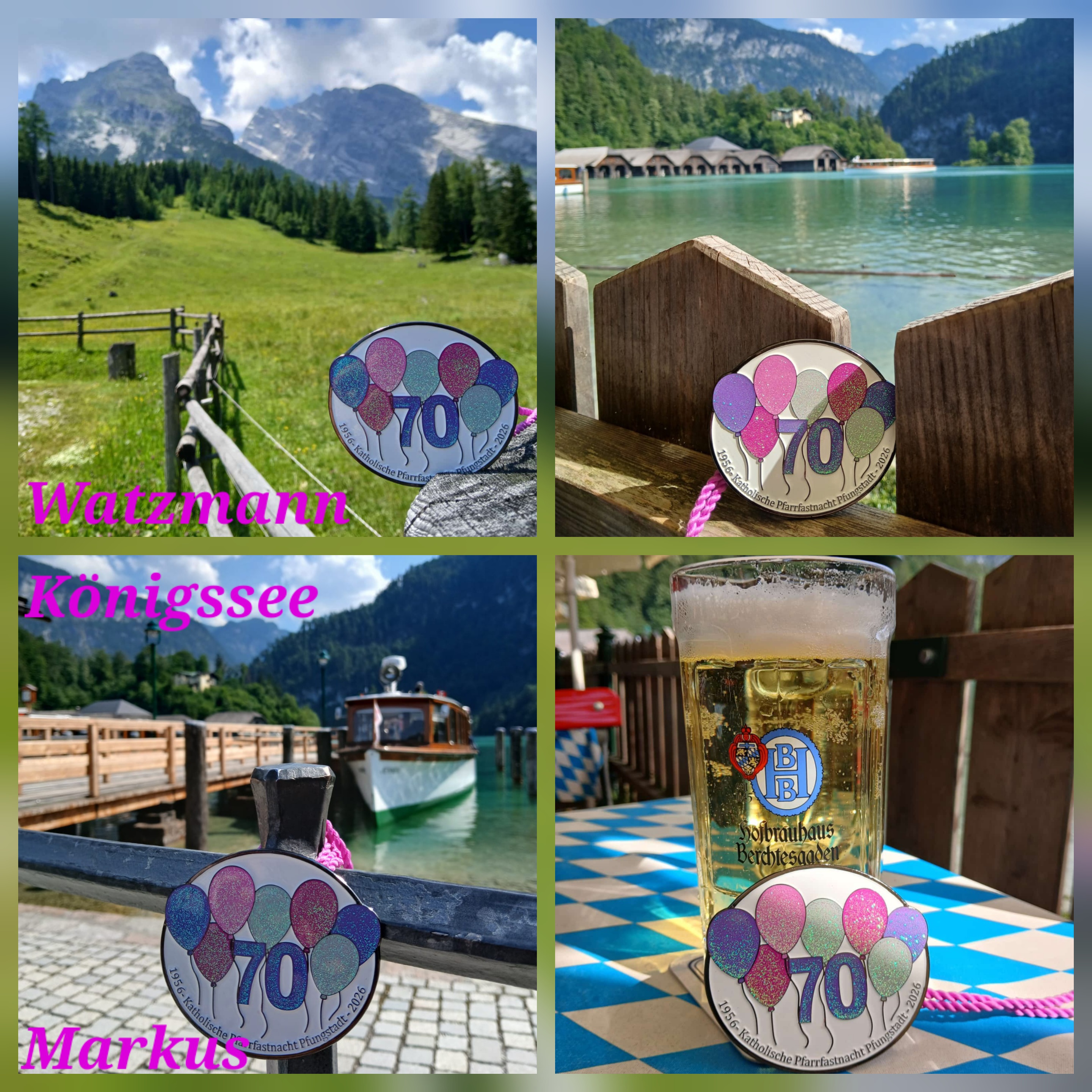 Der Jubiläumsorden auf Reisen am Watzmann und Königssee, Deutschland